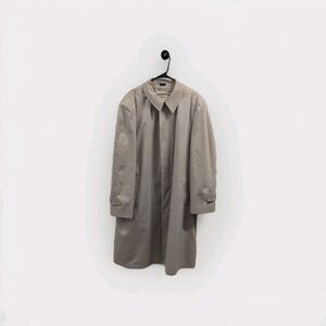 Anderson Little 46L Beige Trench Coat  Removable Lining Vintage Old Money Preppy